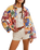 Soleil Beach Jacket in Tropical Combo