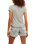 The Free People Womens Nova T-Shirt in Greyhound