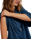 We The Free Perfect Oversized T-Shirt in Varsity Navy