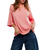 We The Free Perfect Oversized T-Shirt in Coral Crimson