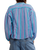 The Free People Womens Striped Valley Double Cloth Shirt in Blue Combo