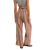 The Free People Womens Days End Linen Stripe Trousers in Neutral Combo