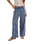 The Free People Womens Days End Linen Stripe Trousers in Indigo Combo