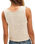 The Free People Womens Sicily Knit Shell Top in Ivory Combo