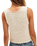 The Free People Womens Sicily Knit Shell Top in Ivory Combo