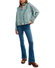 Tattered And Ruffled Top in Vintage Tint Wash