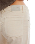 Deep Trance Cord Trousers in White Swan