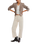 Deep Trance Cord Trousers in White Swan