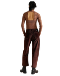 Deep Trance Cord Trousers in Shaved Chocolate