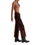 Deep Trance Cord Trousers in Shaved Chocolate