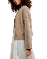 Cool Of The Night Cardigan in Mocha Melange