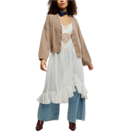 Cool Of The Night Cardigan in Mocha Melange