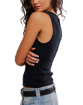 Jamie Henley Tank Top in Pitch Black