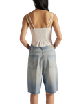 Montana Raw Hem Shorts in Cowgirl Blues