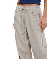 Something Good Pull-On Barrel Trousers in Ivory Combo