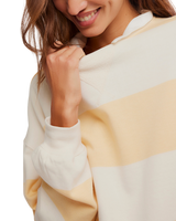 Classic Stripe Sweatshirt in Apricot Combo