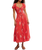 Complete Me Midi Dress in Coral Combo