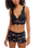 Petal Party Plunge Bralette in Black