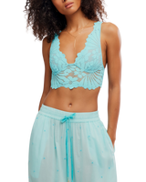 Petal Party Plunge Bralette in Watersprout