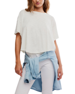 Elsie Swing T-Shirt in White Whisper