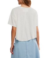 Elsie Swing T-Shirt in White Whisper