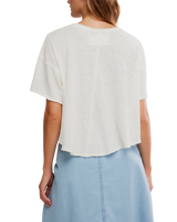 Elsie Swing T-Shirt in White Whisper