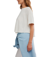 Elsie Swing T-Shirt in White Whisper