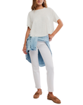 Elsie Swing T-Shirt in White Whisper