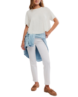 Elsie Swing T-Shirt in White Whisper