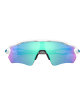 The Oakley Radar EV Path Team Colors Prizm Sunglasses in Prizm Sapphire & Polished White