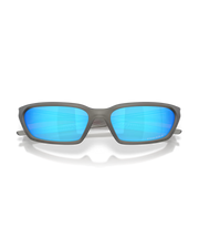 The Oakley Terraforma Polarized Sunglasses in Prizm Sapphire & Matte Grey Smoke