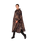 Dark Leopard Rain Poncho in Brown