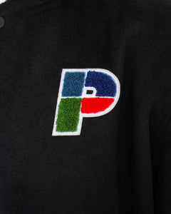 The Parlez Mens Anchorage Bomber Jacket in Black