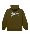 The Parlez Mens Chisel Hoodie in Moss