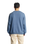 The Parlez Mens Vernon Oversized Crew Sweatshirt in China Blue