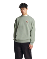 The Parlez Mens Planter Crew Sweatshirt in Sea Mist