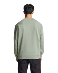The Parlez Mens Planter Crew Sweatshirt in Sea Mist