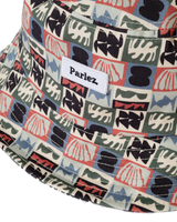 The Parlez Mens Azure Bucket Hat in Multi