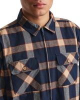The Parlez Mens Chicago Shirt in Navy Check