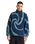 The Parlez Mens Chevy 1/4 Zip Fleece Jacket in Lagoon