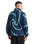 The Parlez Mens Chevy 1/4 Zip Fleece Jacket in Lagoon