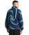 The Parlez Mens Chevy 1/4 Zip Fleece Jacket in Lagoon