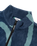 The Parlez Mens Chevy 1/4 Zip Fleece Jacket in Lagoon