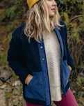 The Passenger Womens Clover 2.0 Fleece Jacket in Deep Navy