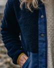 The Passenger Womens Clover 2.0 Fleece Jacket in Deep Navy