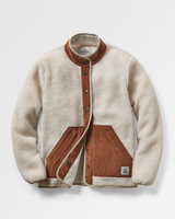 The Passenger Womens Clover 2.0 Fleece Jacket in Vintage White