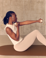 The Yogi Bare The Uplifter Sculpting Pilates Dumbbell Hand Weights in Milk