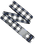 Plaid Capsule Belt in Cobalt & Black