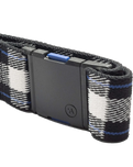 Plaid Capsule Belt in Cobalt & Black