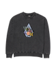 Boys Psychosis Sweatshirt in Washed Black